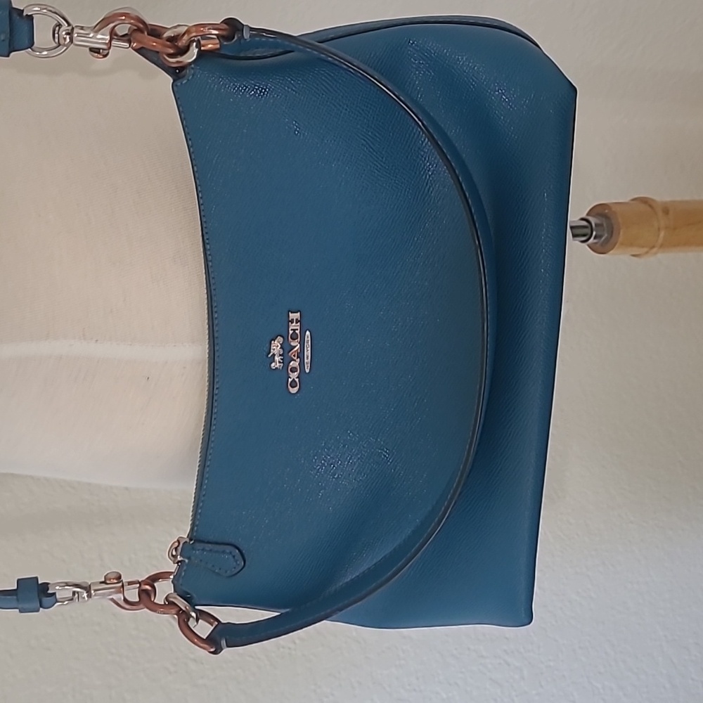 Turquoise Coach purse